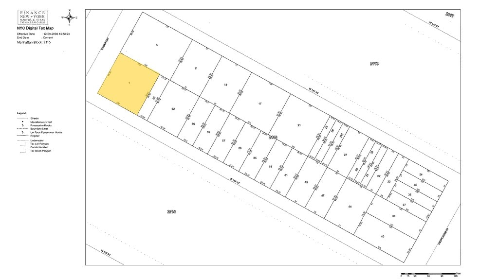 559 W 156th St, New York, NY à vendre - Plan cadastral – Image 3 sur 4