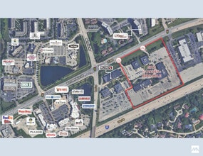 Butterfield Rd & Meyers Rd, Oak Brook, IL - VUE AÉRIENNE  vue de carte