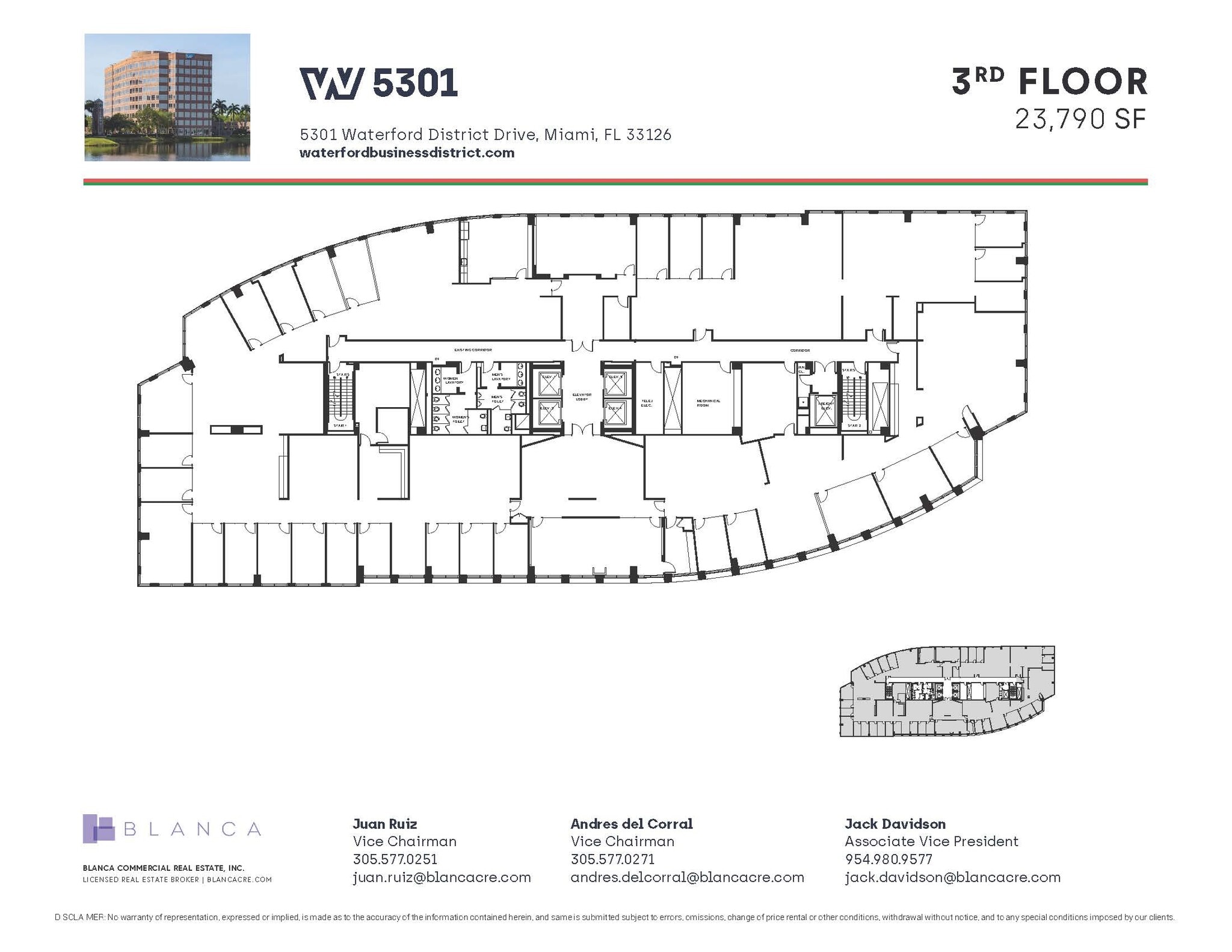 5200 Waterford District Dr, Miami, FL à louer Plan d’étage– Image 1 sur 1