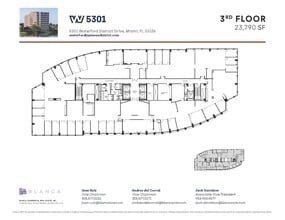 5200 Waterford District Dr, Miami, FL à louer Plan d’étage– Image 1 sur 1