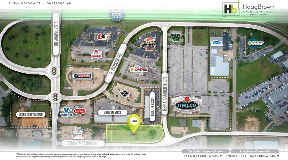2322 Sunny Meadow Dr, Jonesboro, AR à vendre - Aérien – Image 2 sur 3