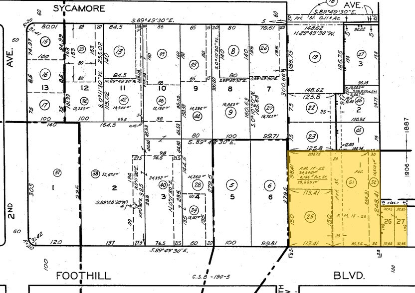 317 E Foothill Blvd, Arcadia, CA à louer - Plan cadastral – Image 2 sur 4
