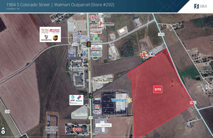 US Hwy 183 & Chisolm Trl, Lockhart, TX à vendre - Aérien – Image 1 sur 1