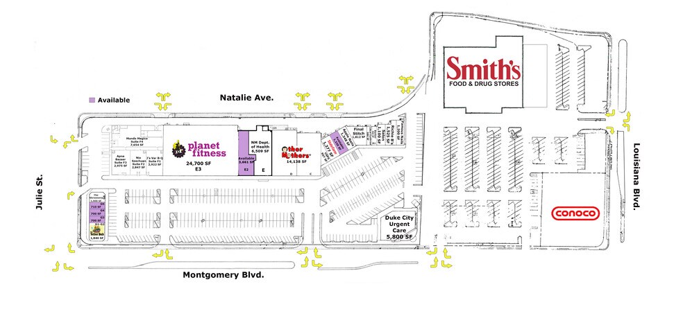 7200 Montgomery Blvd NE, Albuquerque, NM à louer - Plan de site – Image 2 sur 7