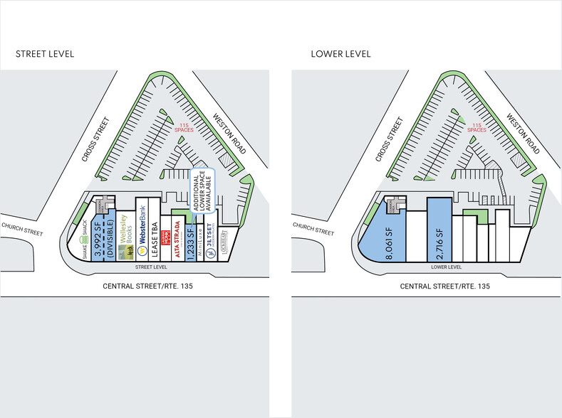 74-102 Central St, Wellesley, MA à louer - Plan de site – Image 2 sur 10