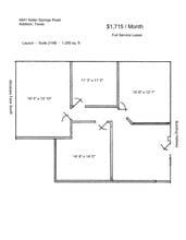 4851 Keller Springs Rd, Addison, TX à louer Plan d’étage– Image 1 sur 1