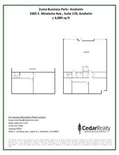 3305 E Miraloma Ave, Anaheim, CA à louer Plan de site– Image 1 sur 1