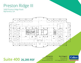 3460 Preston Ridge Rd, Alpharetta, GA à louer Plan d’étage– Image 1 sur 1