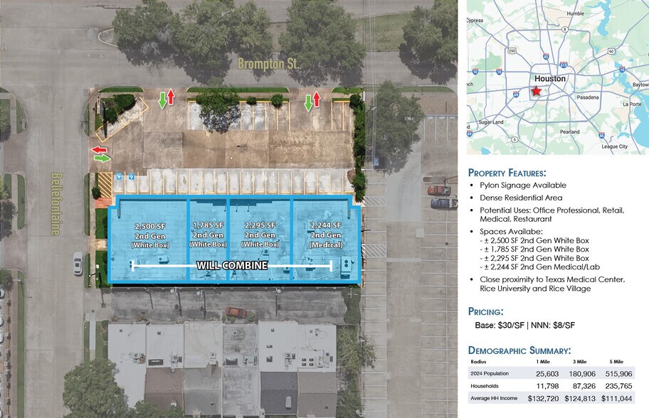 7287 Brompton St, Houston, TX à louer - Photo de l’immeuble – Image 3 sur 3