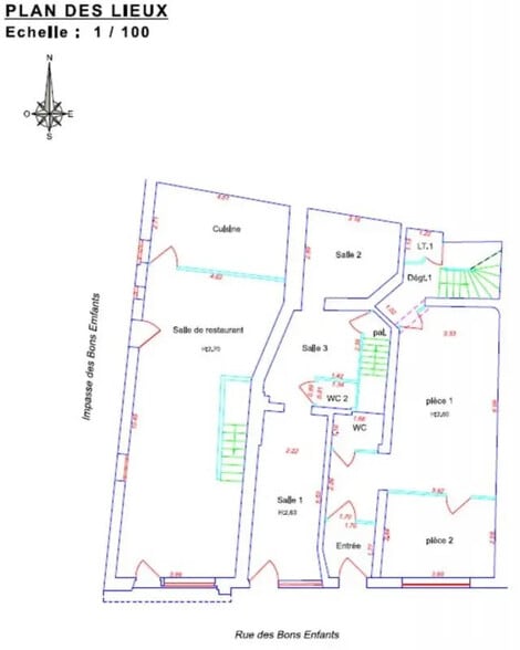 Local commercial dans Saint-Germain-en-Laye à vendre - Plan d’étage – Image 2 sur 3