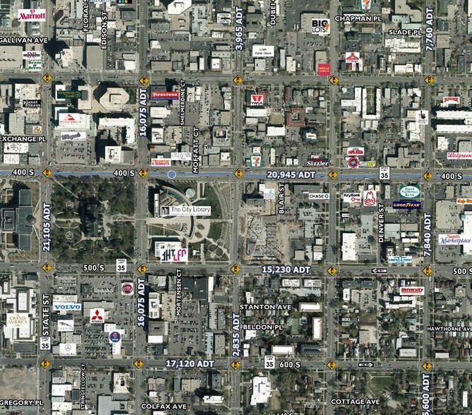 466 S 400 E, Salt Lake City, UT à louer - Aérien – Image 3 sur 8