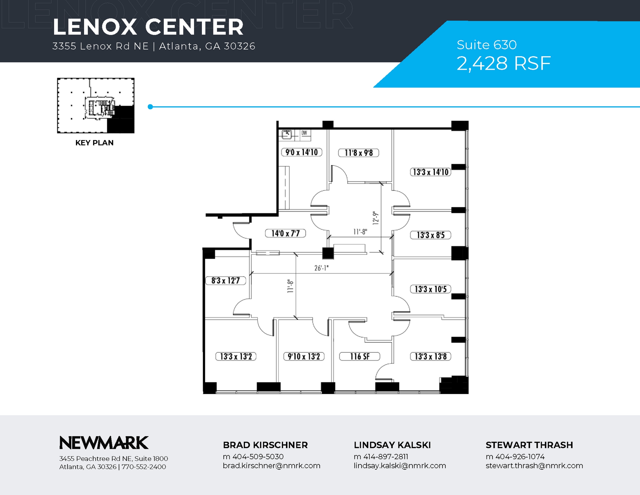 3355 Lenox Rd NE, Atlanta, GA à louer Plan d’étage– Image 1 sur 1