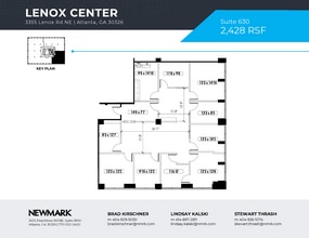 3355 Lenox Rd NE, Atlanta, GA à louer Plan d’étage– Image 1 sur 1