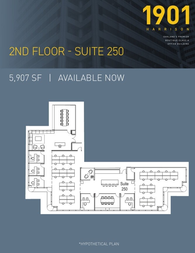 1901 Harrison St, Oakland, CA à louer Plan d’étage– Image 1 sur 1