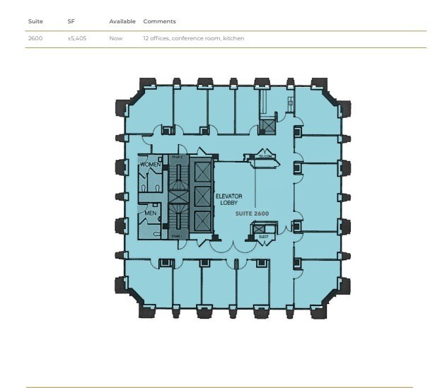 100 Bush St, San Francisco, CA à louer Plan d’étage– Image 1 sur 1