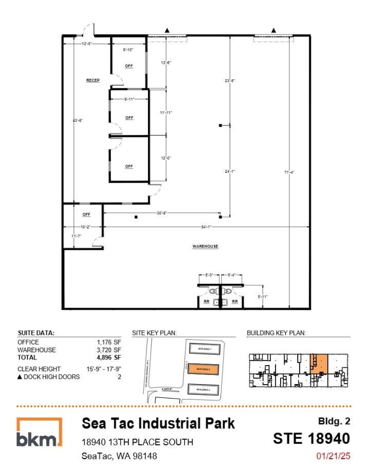 18802-18848 13th Pl S, Seatac, WA à louer Plan d’étage– Image 1 sur 1