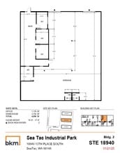18802-18848 13th Pl S, Seatac, WA à louer Plan d’étage– Image 1 sur 1