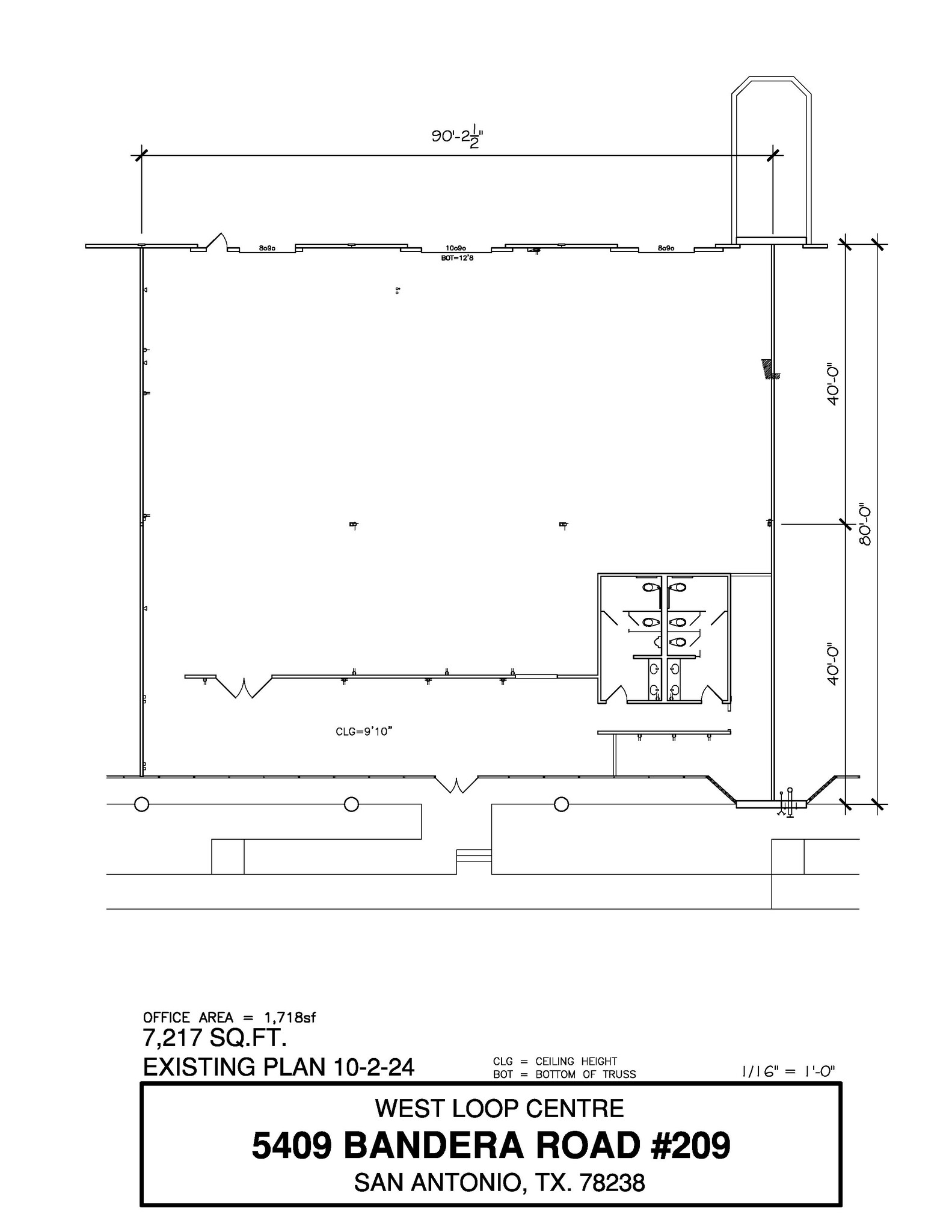 5407-5419 Bandera Rd, San Antonio, TX à louer Plan d’étage– Image 1 sur 1