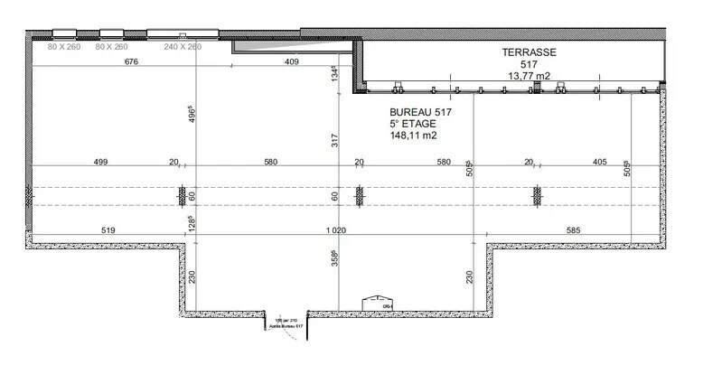 Bureau dans Fleury-sur-Orne à vendre - Plan d’étage – Image 2 sur 3