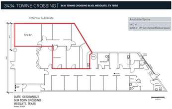 3434 Towne Crossing Blvd, Mesquite, TX à louer Plan d’étage– Image 1 sur 1