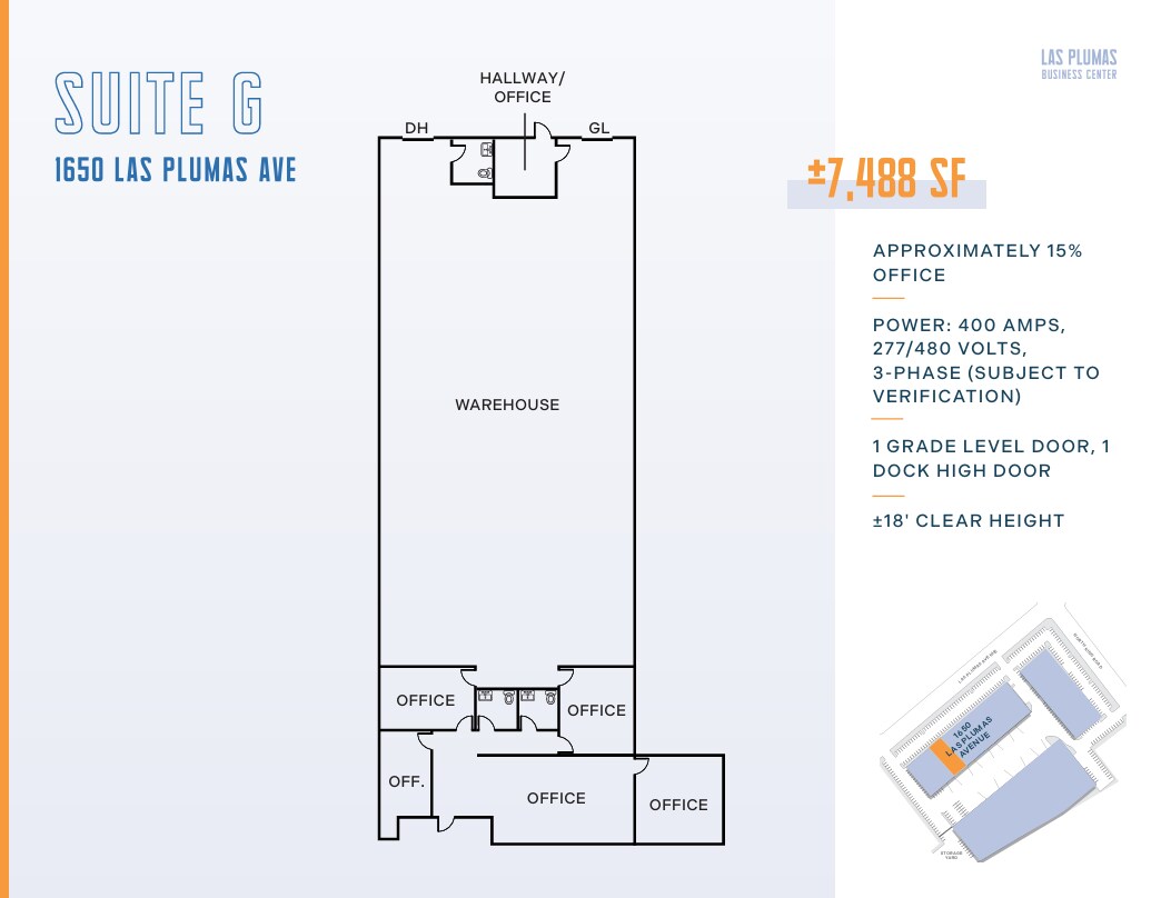1670 Las Plumas Ave, San Jose, CA à louer Plan d’étage– Image 1 sur 1