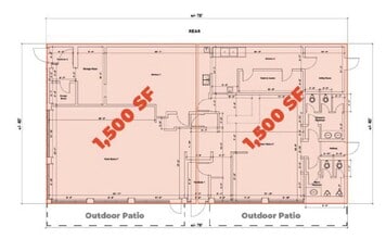 80 Town Line Rd, Rocky Hill, CT à louer Plan d’étage– Image 2 sur 3