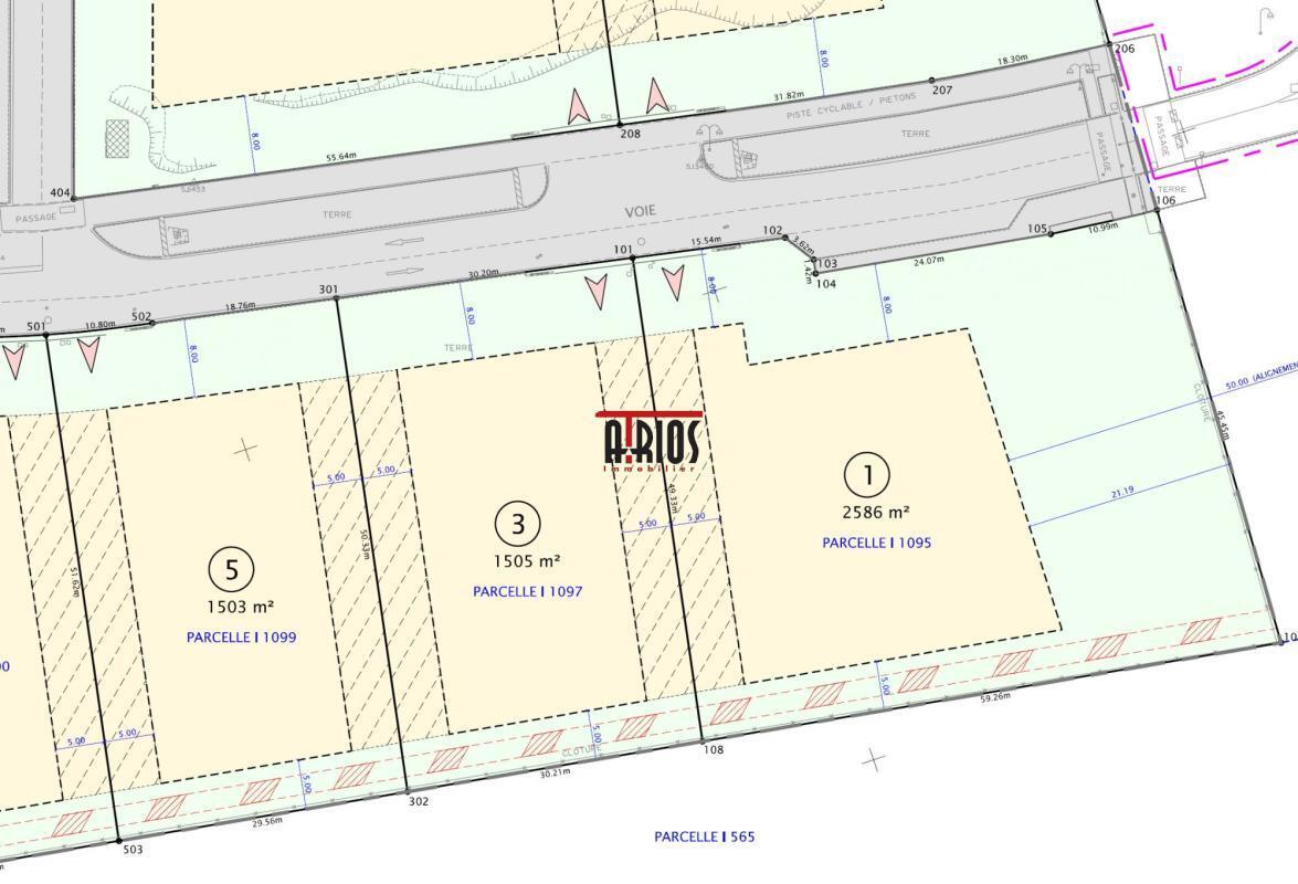 Terrain dans Signes à vendre Plan de site– Image 1 sur 2