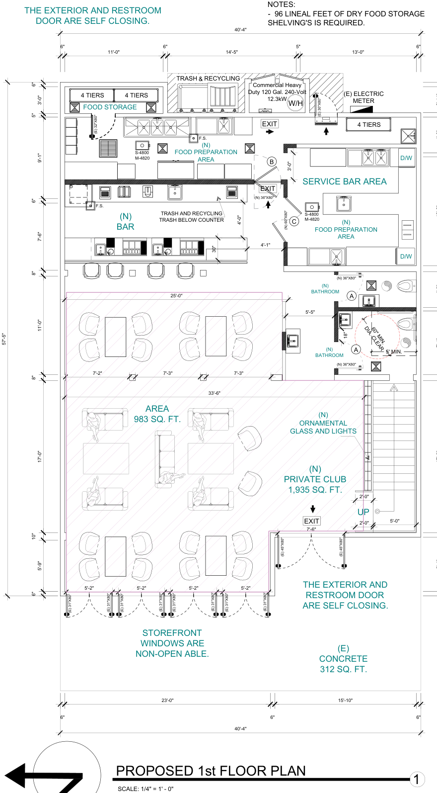 920 N La Cienega Blvd, Los Angeles, CA à louer Plan d’étage– Image 1 sur 2