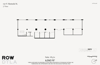 777 S Alameda St, Los Angeles, CA à louer Plan d’étage– Image 2 sur 2