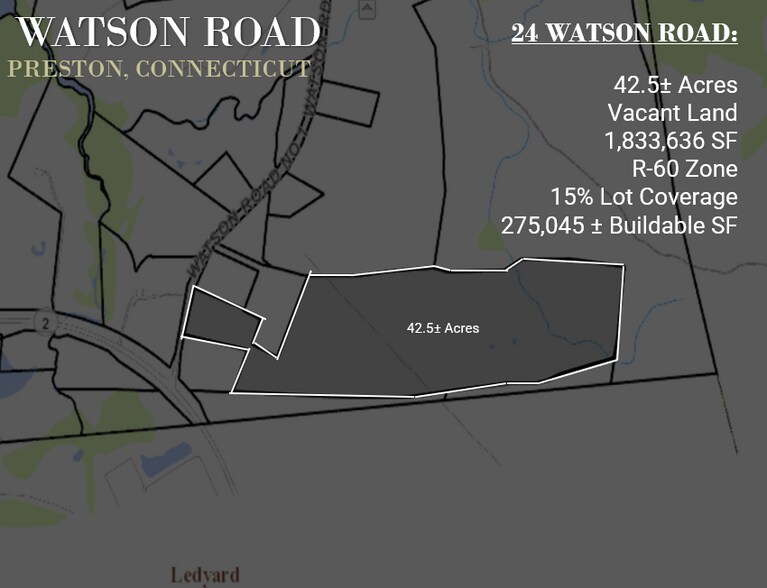 24 Watson rd, Preston, CT à vendre - Plan de site – Image 2 sur 5