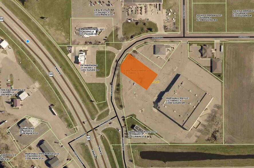 1210 Susan Dr, Marshall, MN à vendre - Aérien – Image 2 sur 3