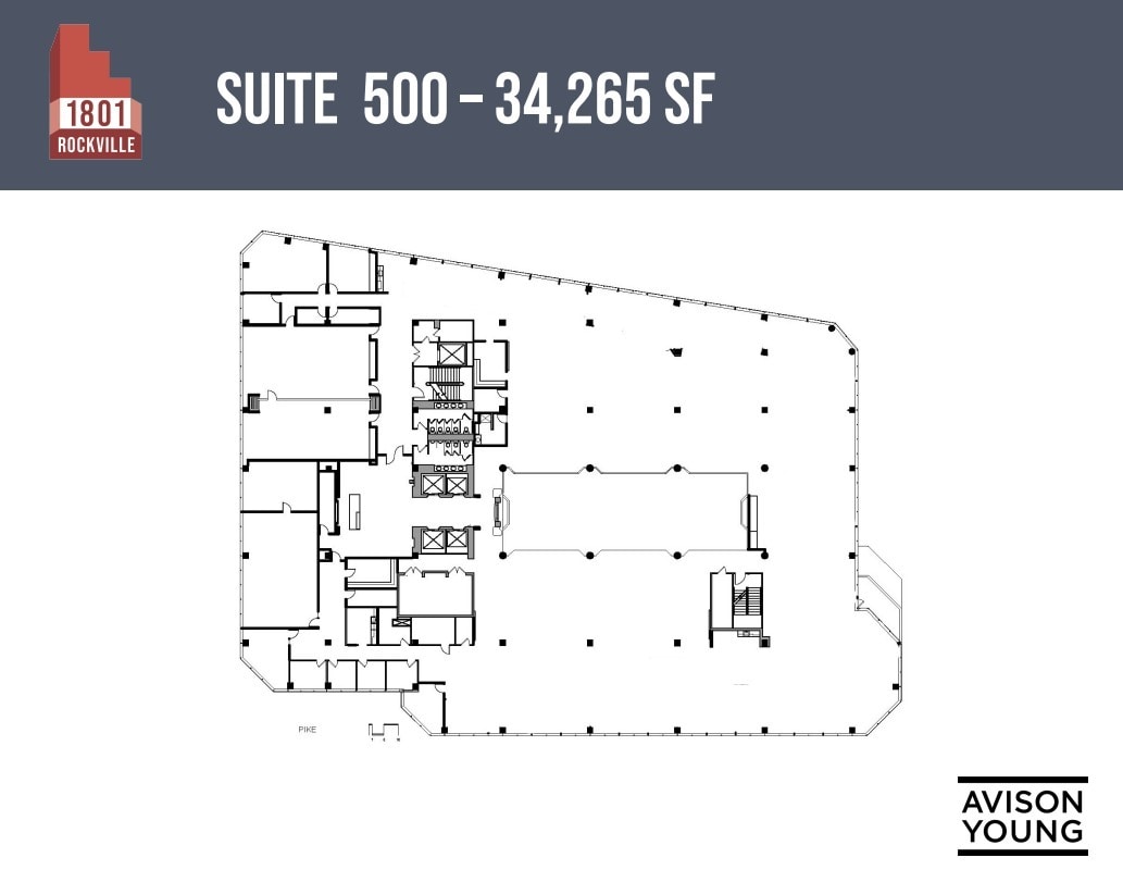 1801 Rockville Pike, Rockville, MD à louer Plan d’étage– Image 1 sur 1