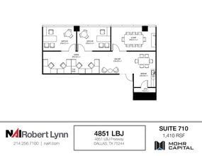 4851 Lyndon B Johnson Fwy, Dallas, TX à louer Plan d’étage– Image 1 sur 1