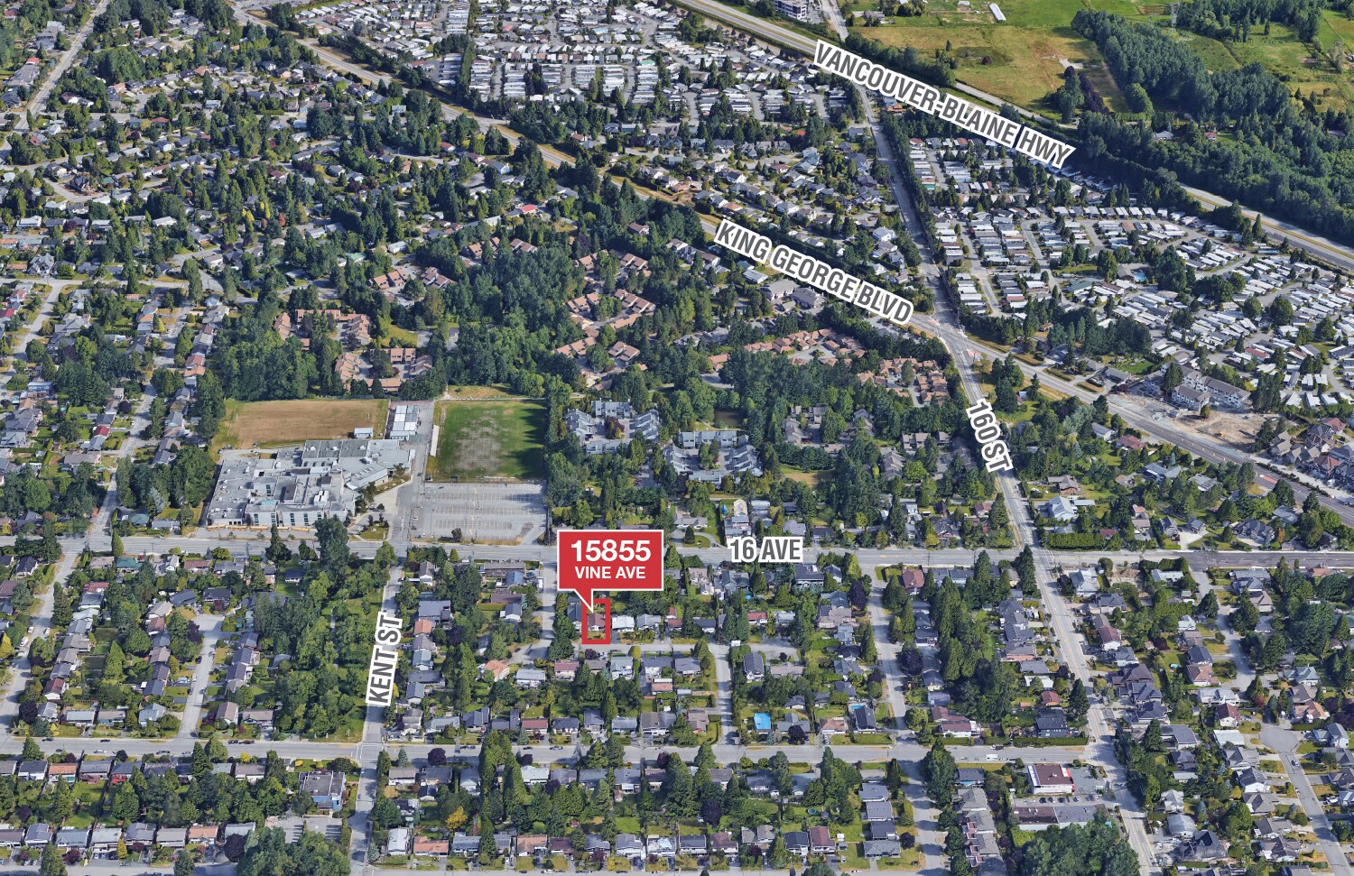 15855 Vine Av, White Rock, BC à vendre Aérien– Image 1 sur 8