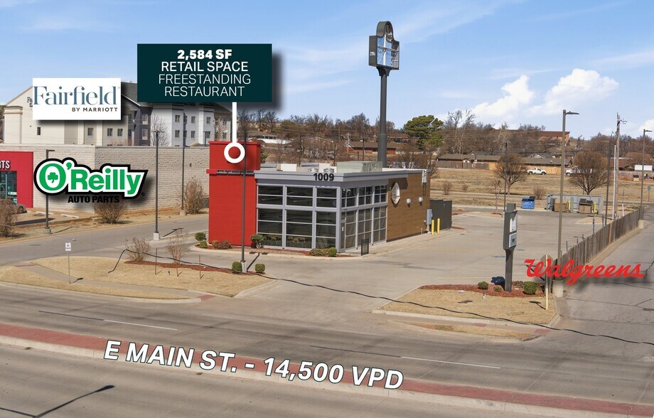 1009 E Main St, Weatherford, OK à louer - Aérien – Image 2 sur 3