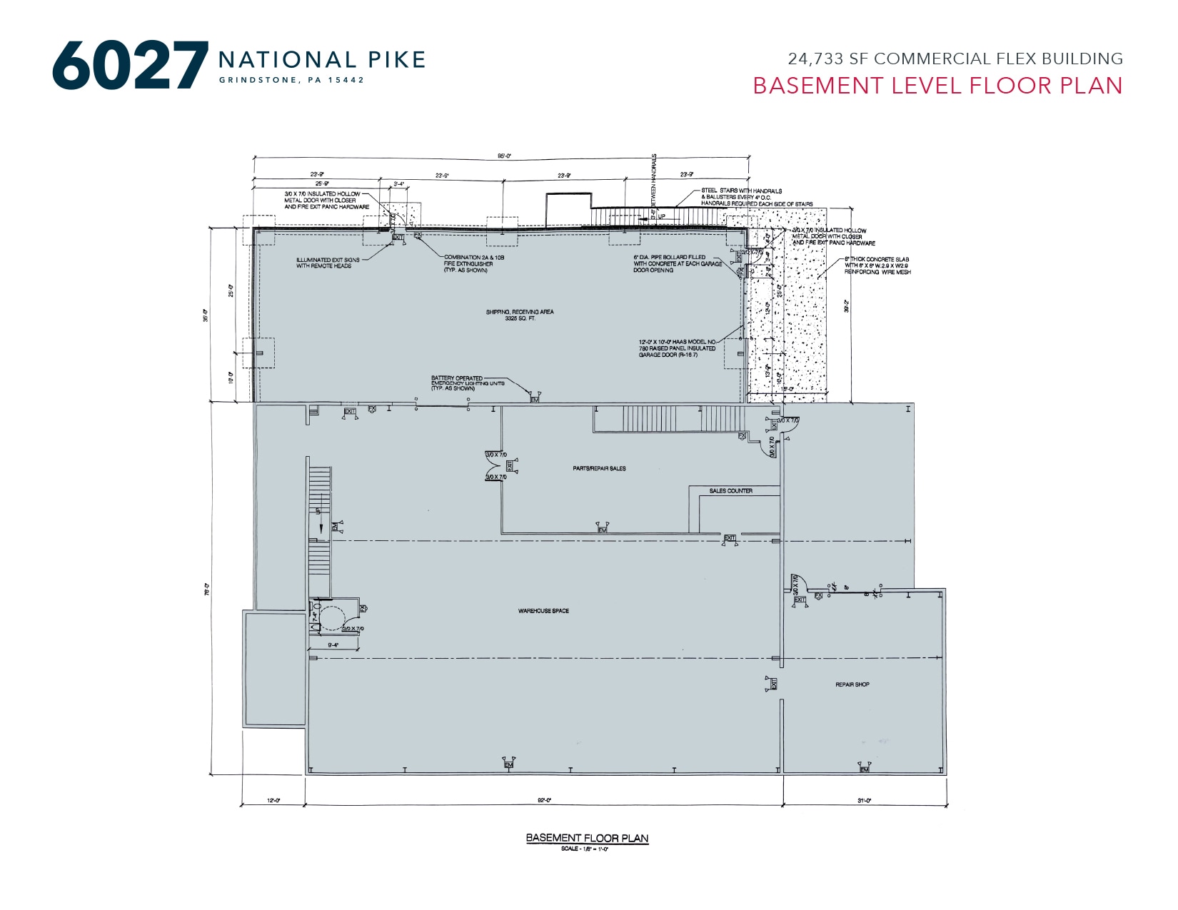 6027 National Pike, Grindstone, PA à louer Plan d’étage– Image 1 sur 1