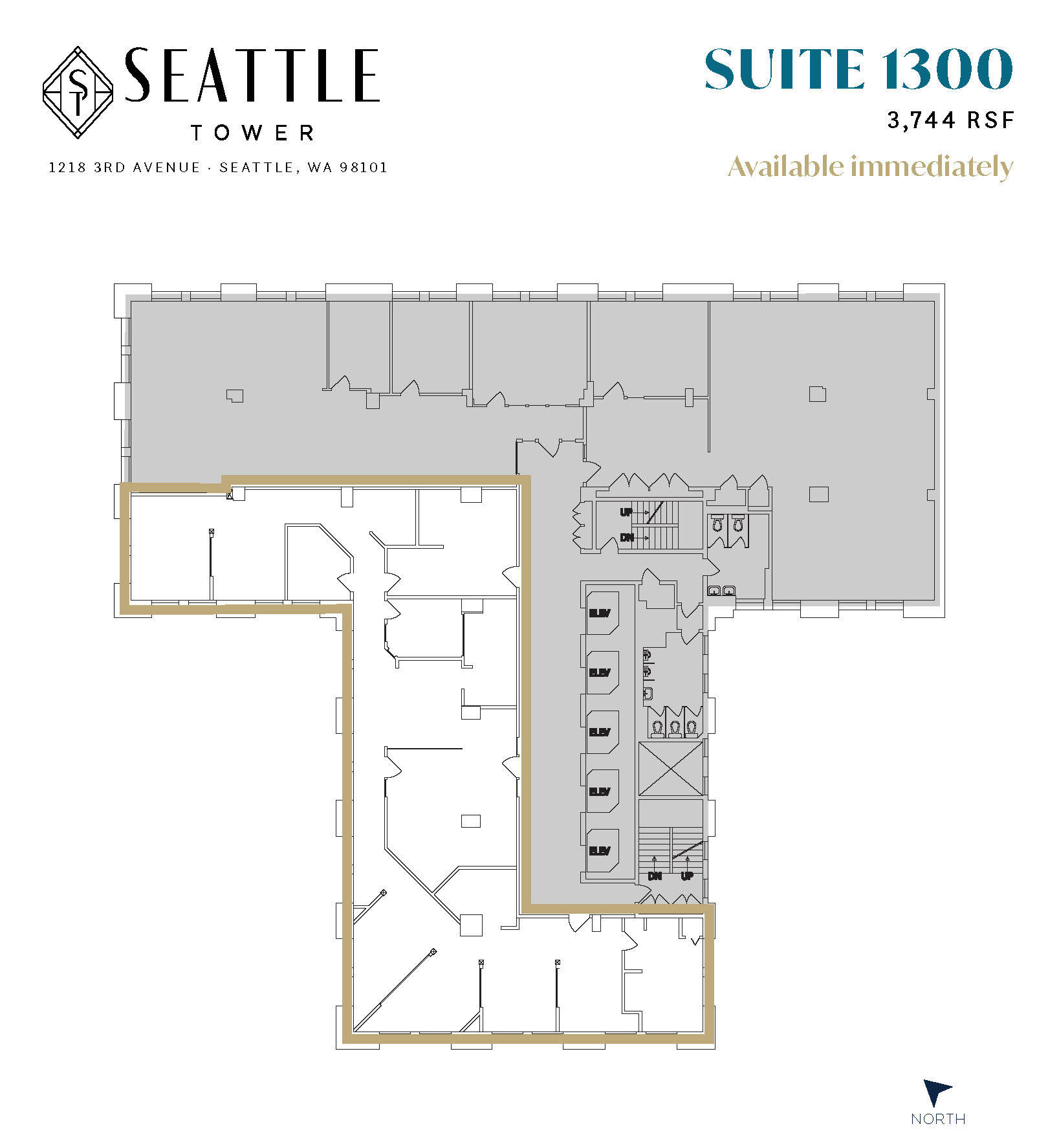1218 3rd Ave, Seattle, WA à louer Plan d’étage– Image 1 sur 1