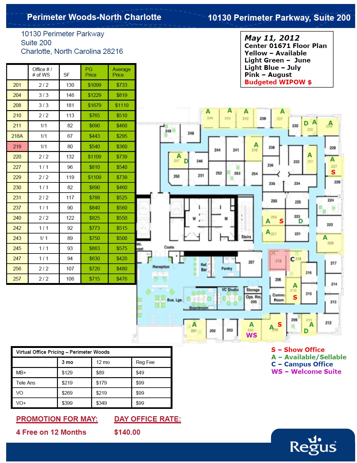 10130 Perimeter Pky, Charlotte, NC à louer Plan d’étage– Image 1 sur 6