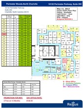 10130 Perimeter Pky, Charlotte, NC à louer Plan d’étage– Image 1 sur 6