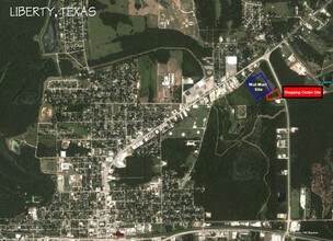 2005-2015 Hwy 146, Liberty, TX - Vue aérienne vue de carte