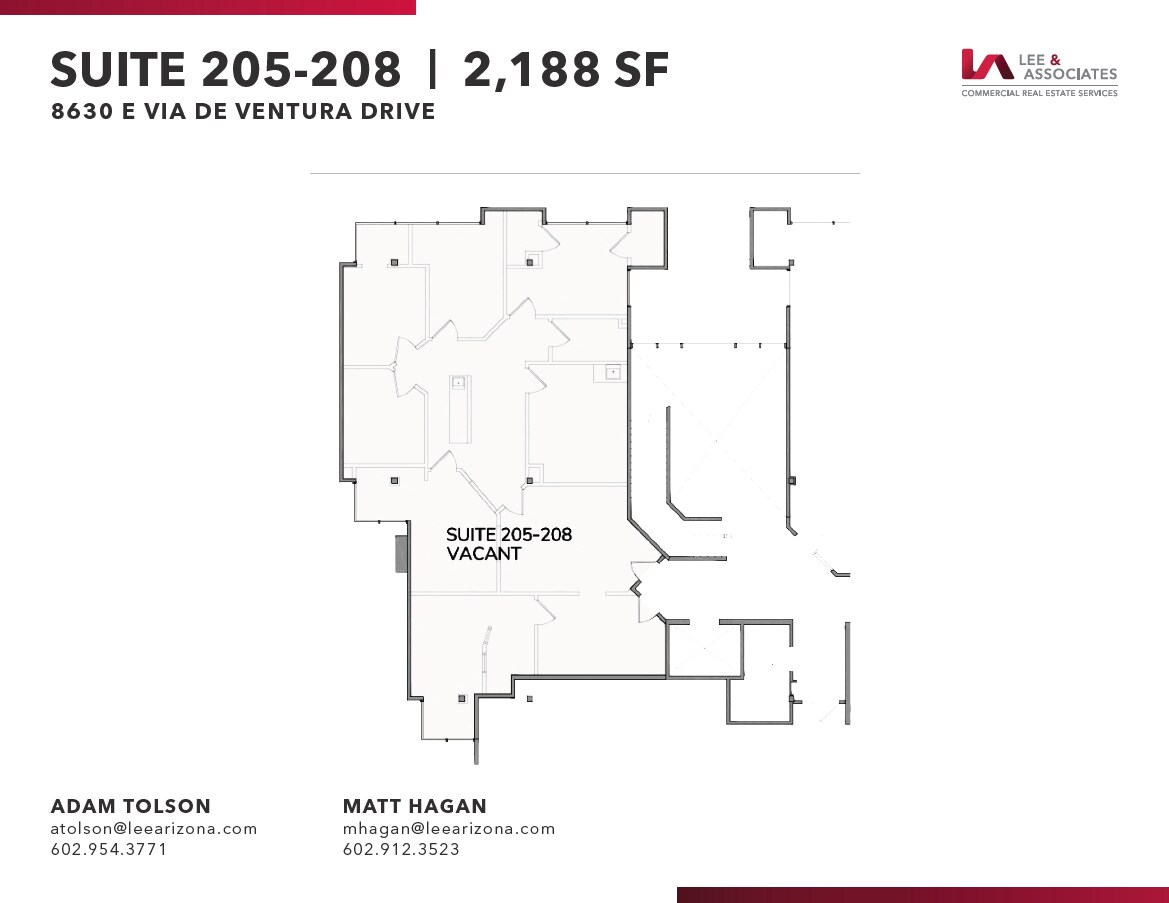 8630 E Via de Ventura, Scottsdale, AZ à louer Plan d’étage– Image 1 sur 1