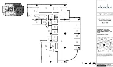 200 Wellington St W, Toronto, ON à louer Plan d’étage– Image 1 sur 1