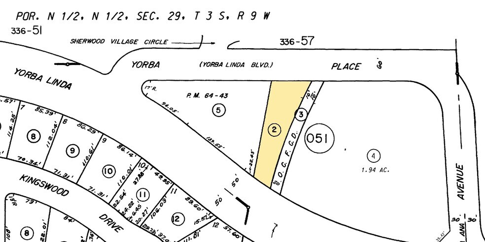1021 E Yorba Linda Blvd, Placentia, CA à vendre - Plan cadastral – Image 3 sur 4