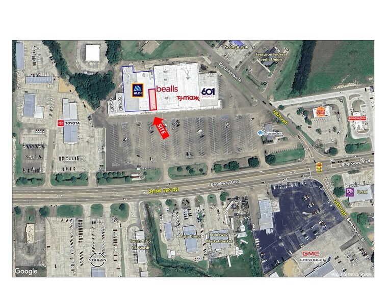 880 Brookway Blvd, Brookhaven, MS à louer - Aérien – Image 2 sur 3