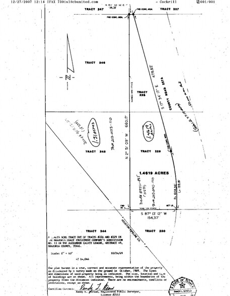 209 CR 227A, Freeport, TX à vendre - Plan cadastral – Image 2 sur 2