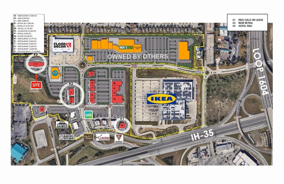 3400 IKEA-RBFCU Pky, Live Oak, TX à vendre - Plan de site – Image 1 sur 1