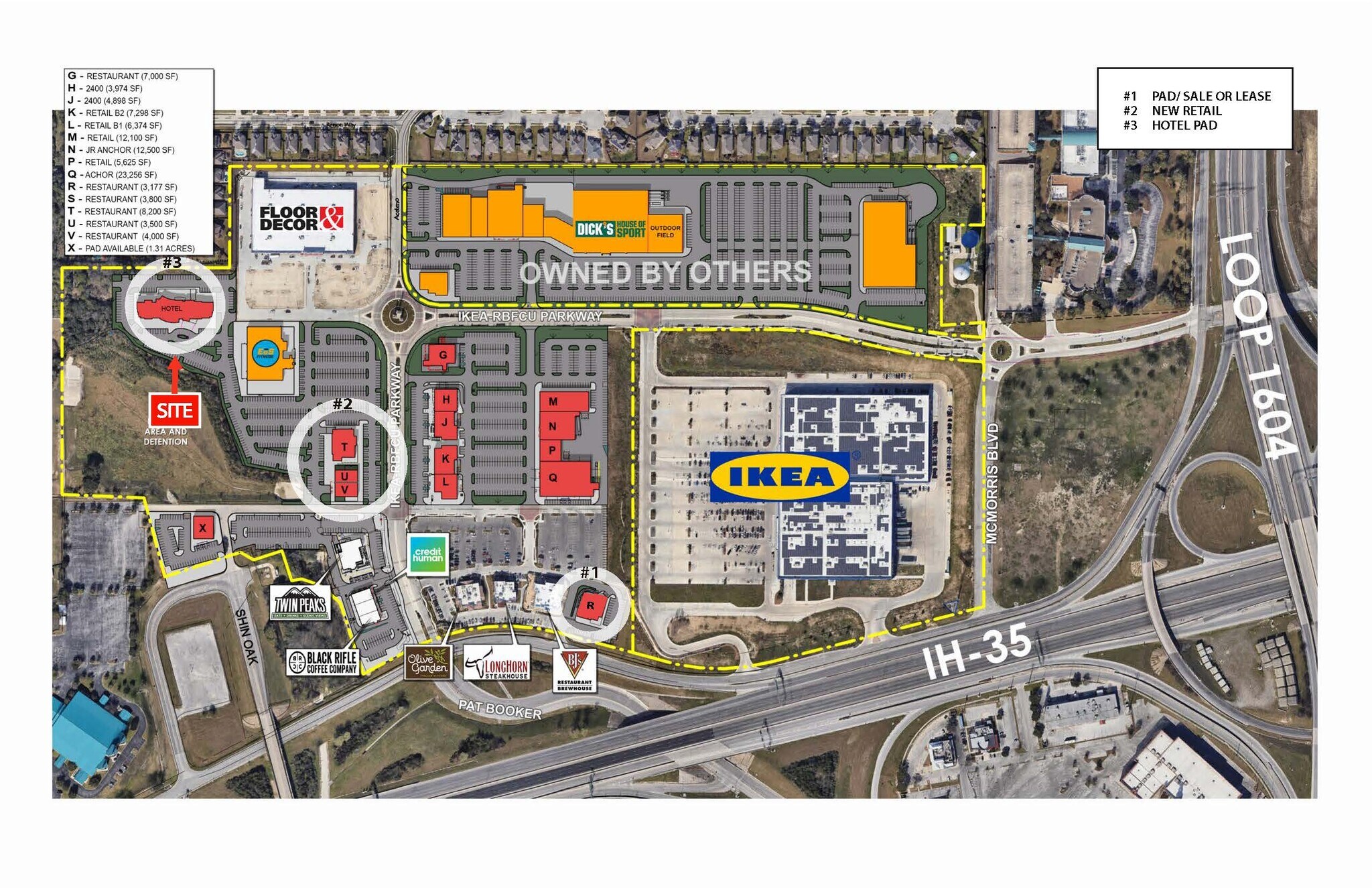 3400 IKEA-RBFCU Pky, Live Oak, TX à vendre Plan de site– Image 1 sur 2