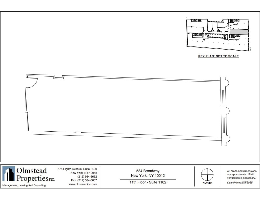 584-590 Broadway, New York, NY à louer Plan d’étage– Image 1 sur 1