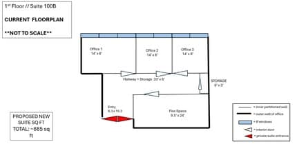 555 Pleasantville Rd, Briarcliff Manor Village, NY à louer Plan d’étage– Image 2 sur 2
