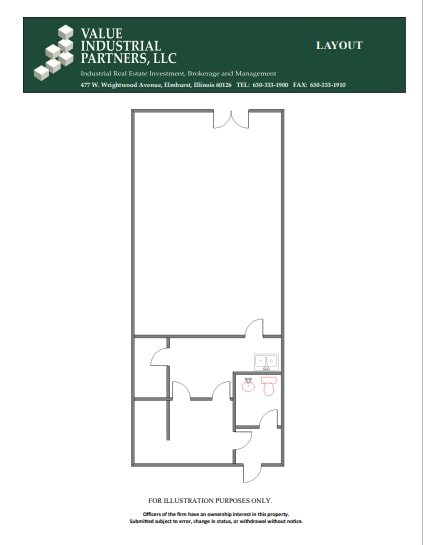 5410 Newport Dr, Rolling Meadows, IL à louer Plan d’étage– Image 1 sur 1